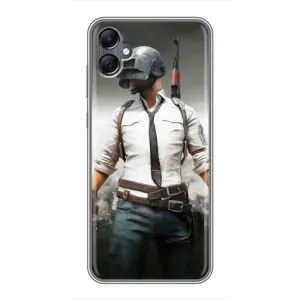 Чехол PUBG для Самсунг А05 (AlphaPrint) (Пабг мен)