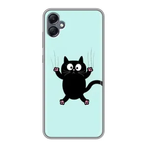 Чохол з принтом для Samsung Galaxy A05 (AlphaPrint) Модні коти (Падаючий кіт)