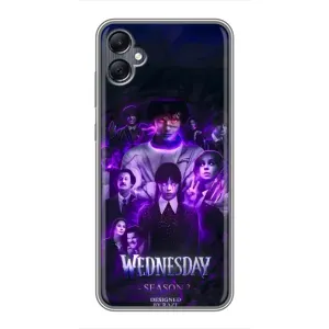 Чохол з дизайном Венздей 2 на Samsung Galaxy A05 (Фіолетова магія Венздей)