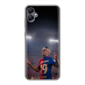 Чехол с футболистом Ламин Ямаль Samsung Galaxy A05 (Ямаль на стадионе)