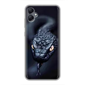 Чехол с картинкой «Хищники» для Samsung Galaxy A05 (Черная змея)