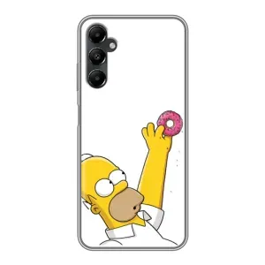 Чjхол з Сімпсонами для Samsung Galaxy A05s (VPrint) (Гомер з пончиком)