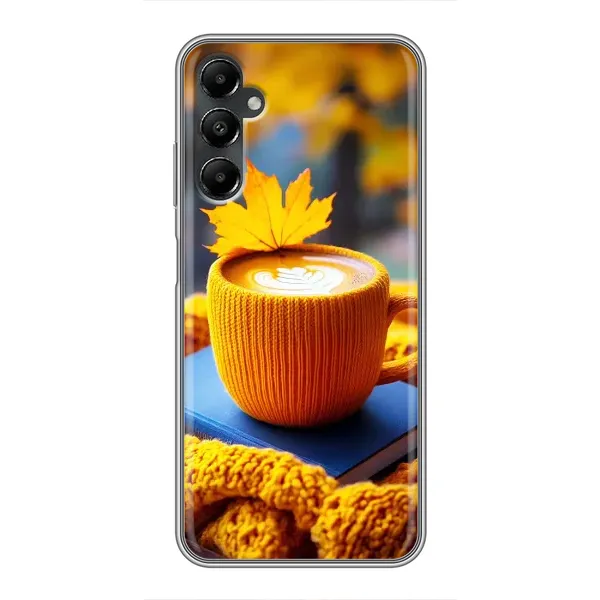 Чехол с принтом «Кофе на желтом пледе» для Samsung Galaxy A05s