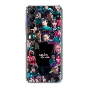 Чохол Гра в кальмара для Samsung Galaxy A05s (Колаж Гра кальмара)