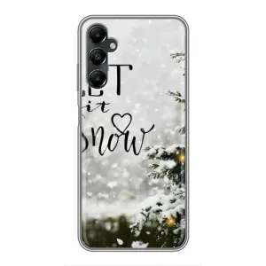 Новорічні, Святкові Чохли для Samsung Galaxy A05s - 2024 год (Let it snow)