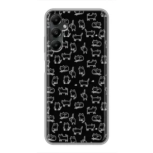 Чохол з принтом для Samsung Galaxy A05s (AlphaPrint) Модні коти (Маленькі котики)