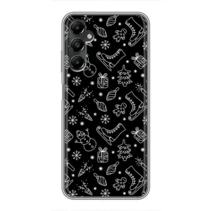 Новорічні, Святкові Чохли для Samsung Galaxy A05s - 2024 год (Новорічний фон)