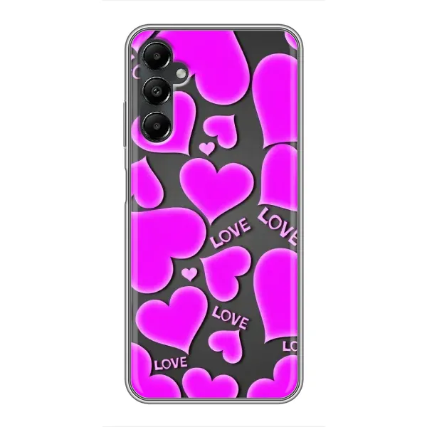 Чехол с принтом «Pink hearts» для Samsung Galaxy A05s Чехол с принтом «Pink hearts» для Samsung Galaxy A05s
