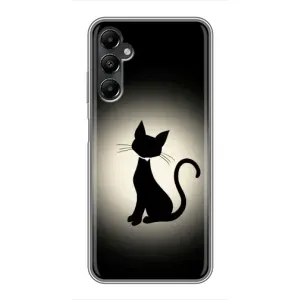 Чохол з принтом для Samsung Galaxy A05s (AlphaPrint) Модні коти (Силует котика)