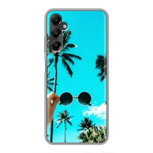 Силиконовый чехол с КАРТИНКАМИ лето для Samsung Galaxy A05s (AlphaPrint) (Взгляд лето)