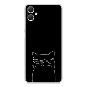 Чехол с рисунком кот на Samsung Galaxy A06 (Равнодушный кот)