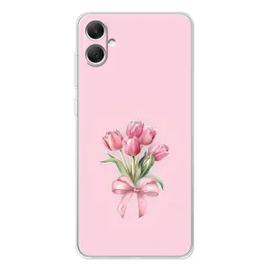 Чохол з розовим принтом для Samsung Galaxy A06 (Букет квітів)