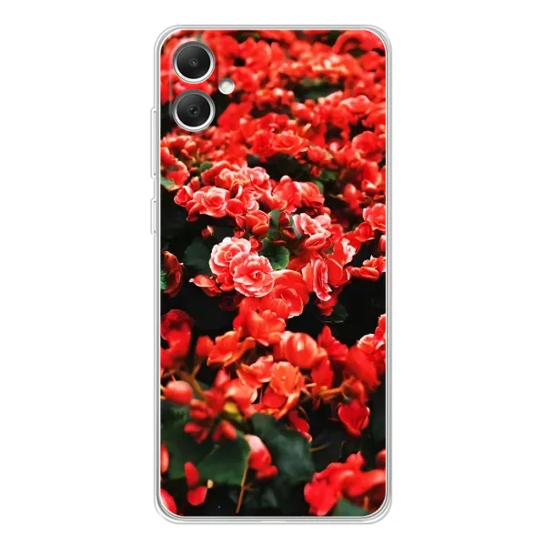 Чехол с принтом «Цветы красные» для Samsung Galaxy A06