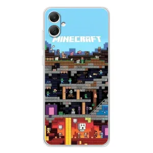 Чохол Майнкрафт на Samsung Galaxy A06 (AlphaPrint) Minecraft (фон Minecraft)