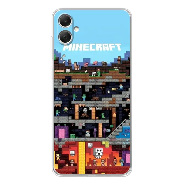 Чехол с принтом «фон Minecraft» для Samsung Galaxy A06 Чехол с принтом «фон Minecraft» для Samsung Galaxy A06