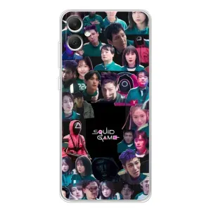 Чохол Гра в кальмара для Samsung Galaxy A06 (Колаж Гра кальмара)