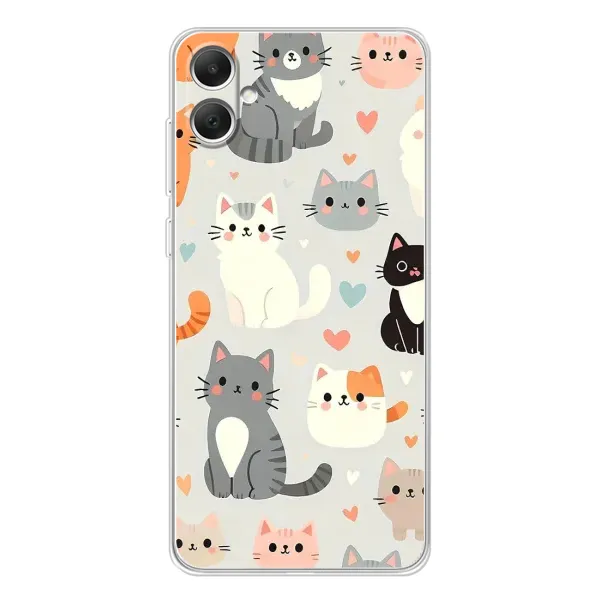 Чехол с принтом «Коллаж котов» для Samsung Galaxy A06 Чехол с принтом «Коллаж котов» для Samsung Galaxy A06