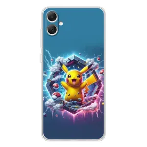 Чехол с Пикачу на Samsung Galaxy A06 (Лого Пикачу)