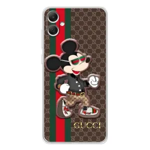 Чохли GUCCI для Галаксі А06 (AlphaPrint) (Маус Гуччі)