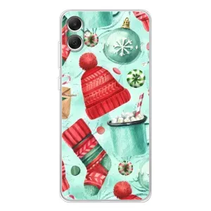 Новогодние Чехлы для Галакси А06 (VPrint) (Одежда НГ)