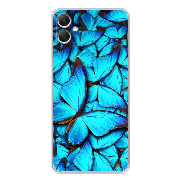 Чехол с принтом «Синие бабочки» для Samsung Galaxy A06