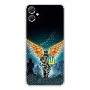 Чехлы с картинкой ЗСУ для Samsung Galaxy A06 (AlphaPrint) (Солдат ЗСУ)
