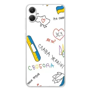 Чехлы Доброго вечора, ми за України для Галакси А06 (AlphaPrint) (Стикер)