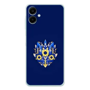 Чохли для Samsung Galaxy A07 Укр. Символіка (AlphaPrint) (Квітковий Герб)