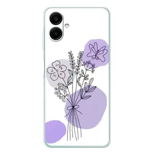 Чохол з принтом «Букет фіолетова абстракція» для Samsung Galaxy A07