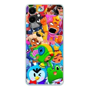 Чехлы Brawl Stars для Samsung Galaxy A07 (AlphaPrint) (Герої Бравл Старс)