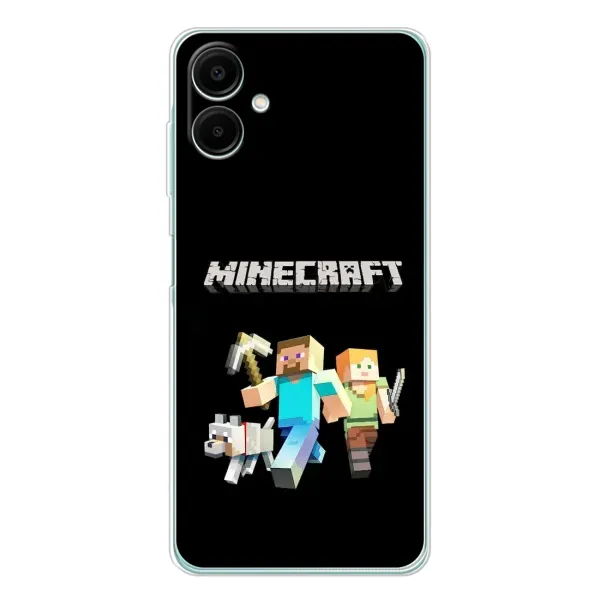 Чехол с принтом «герои Minecraft» для Samsung Galaxy A07