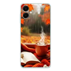 Чохол з унікальним дизайном 'Осінь з кавою' для Samsung Galaxy A07 (Кава і дощ)