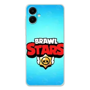 Чехлы Brawl Stars для Samsung Galaxy A07 (AlphaPrint) (Лого Бравл Старс)