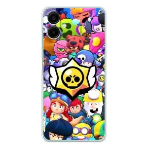Чехол для Samsung Galaxy A07 Бравл Старс (VPrint) (Лого Brawl Stars)
