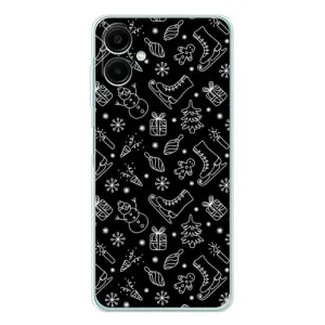 Новорічні, Святкові Чохли для Samsung Galaxy A07 - 2024 год (Новорічний фон)