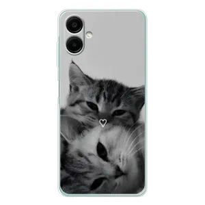 Чехол с рисунком кот на Samsung Galaxy A07 (Пара котов)