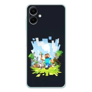 Чохол Майнкрафт на Samsung Galaxy A07 (AlphaPrint) Minecraft (персонажі Minecraft)