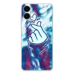 Чохол з принтом для Samsung Galaxy A07 (AlphaPrint - Знак сердечка) (Радужне серце)