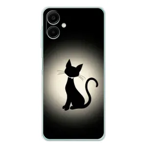Чохол з принтом для Samsung Galaxy A07 (AlphaPrint) Модні коти (Силует котика)