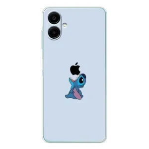 Чехол с принтом Стич на Samsung Galaxy A07 (Stitch apple)
