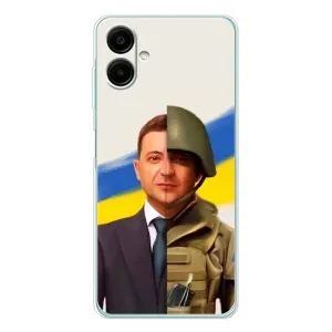 Чехол для Samsung Galaxy A07 (AlphaPrint - с принтом Зеленского) (Зеленский солдат)