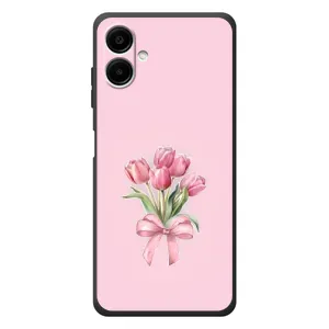 Чохол з розовим принтом для Samsung Galaxy A07s (Букет квітів)