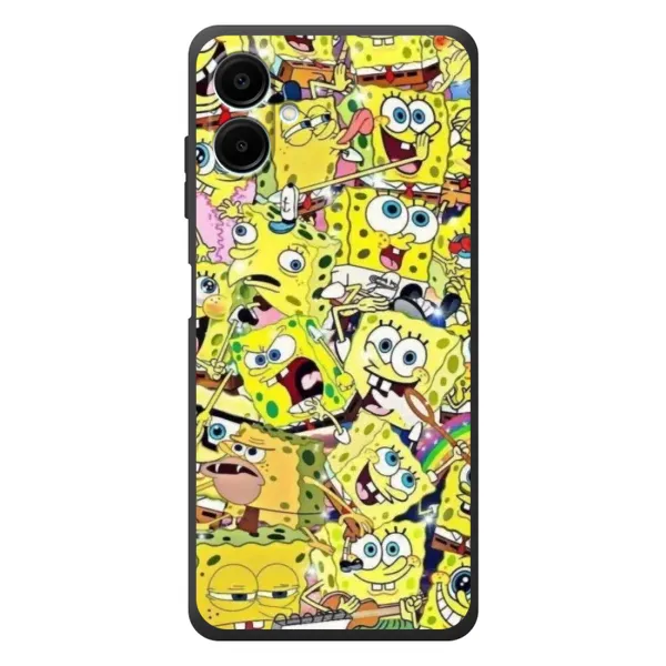 Чехол с принтом «Эмоции Спанч Боба» для Samsung Galaxy A07s