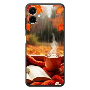 Чохол з унікальним дизайном 'Осінь з кавою' для Samsung Galaxy A07s (Кава і дощ)
