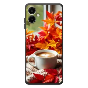 Чохол з унікальним дизайном 'Осінь з кавою' для Samsung Galaxy A07s (Кава та листя)