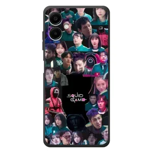 Чохол Гра в кальмара для Samsung Galaxy A07s (Колаж Гра кальмара)