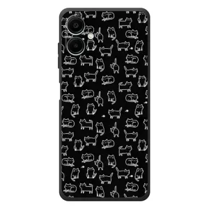 Чохол з принтом для Samsung Galaxy A07s (AlphaPrint) Модні коти (Маленькі котики)