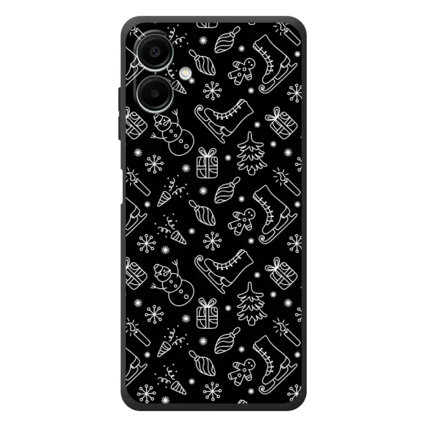Чохол з принтом «Новорічний фон» для Samsung Galaxy A07s