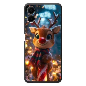 Яскравий чохол для Samsung Galaxy A07s з Зимові Оленята (Олень з шарфом)