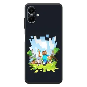 Чохол Майнкрафт на Samsung Galaxy A07s (AlphaPrint) Minecraft (персонажі Minecraft)